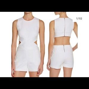 3x1 Stretch Denim Romper with Cutouts